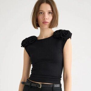 J.Crew Vintage rib rosette T-Shirt